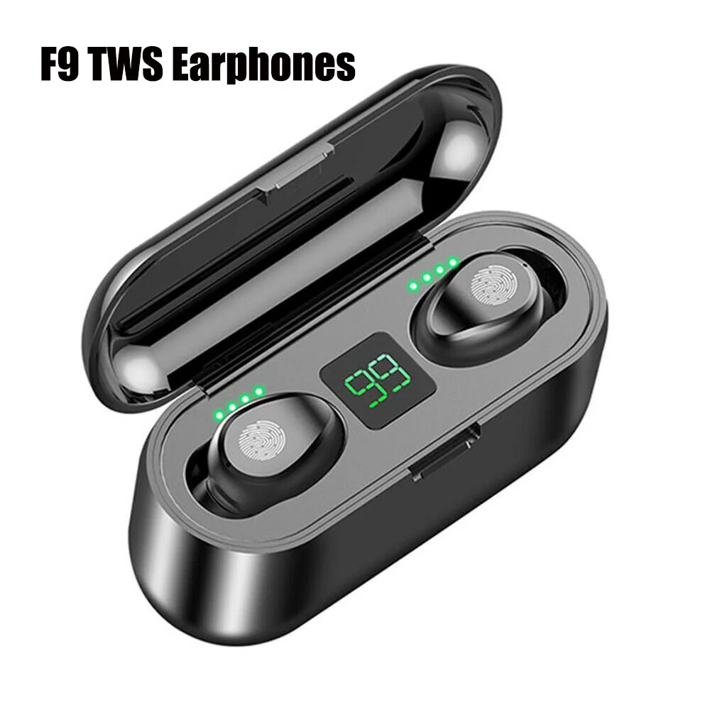 F9 tws, беспроводные наушники, Bluetooth 5,0, сенсорные наушники, ANC, игровая гарнитура, с 2000 мАч, Powerbank, для мобильных телефонов, PK Q32TWS - Цвет: F9 TWS