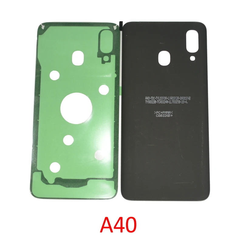 

Original Phone Housing Back Panel For Samsung A40 A405 A405F A405FN A405FM New Rear Battery Black Cover Case With Adhesive