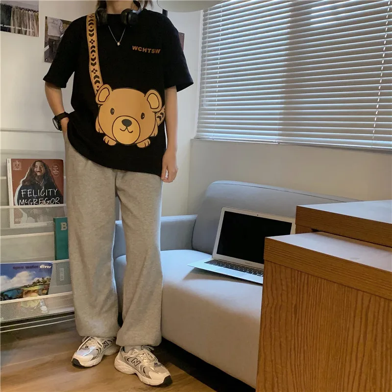 

YTX302 Niche clothes 2021 new summer Korean style loose mid-length western style short-sleeved T-shirt women