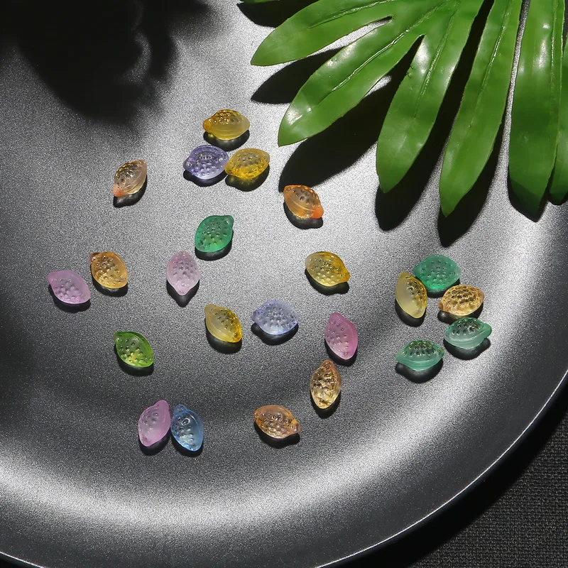 

14x11mm 10Pcs Pink Gradient Color Czech Lemon Petals Glass Lampwork Beads For DIY Jewelry Making Handmade DIY Accessories