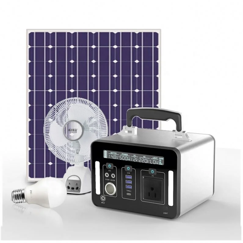 Портативный 110v 220v аккумулятор 500W солнечный генератор электростанция солнечная AC