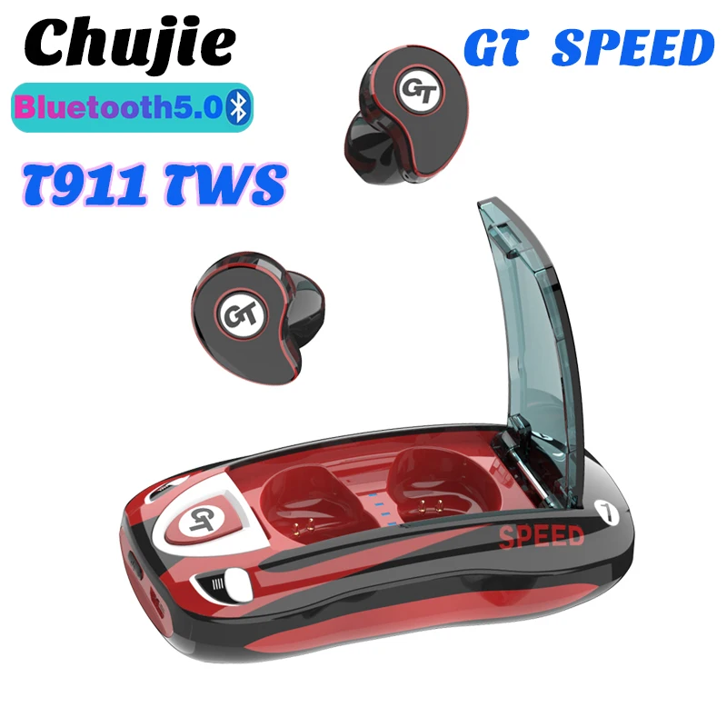 

TWS-наушники T911 с поддержкой Bluetooth, Hi-Fi-звуком и зарядным футляром