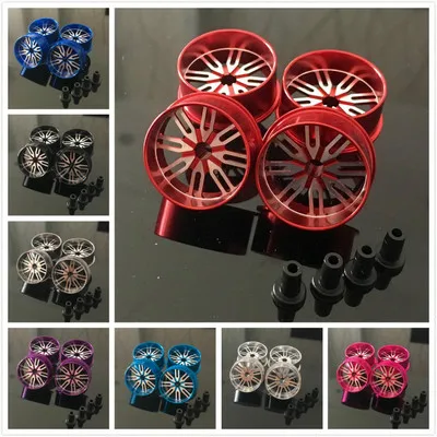 Tamiya по супер скидке мини 4WD для гоночных автомобилей алюминиевый сплав колеса