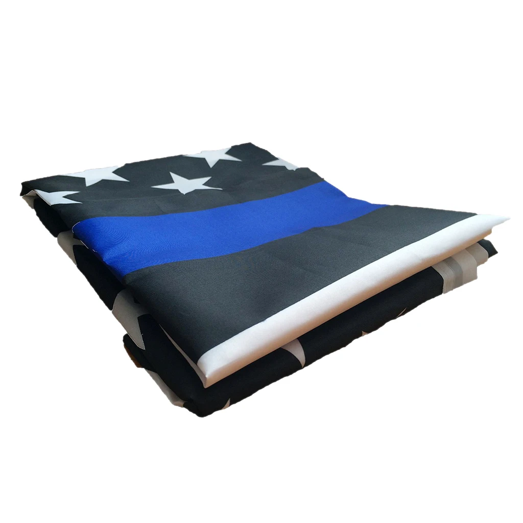 

90 X 150cm USA Police Blue Line Memorial American 3ft X 5ft Flag Banners