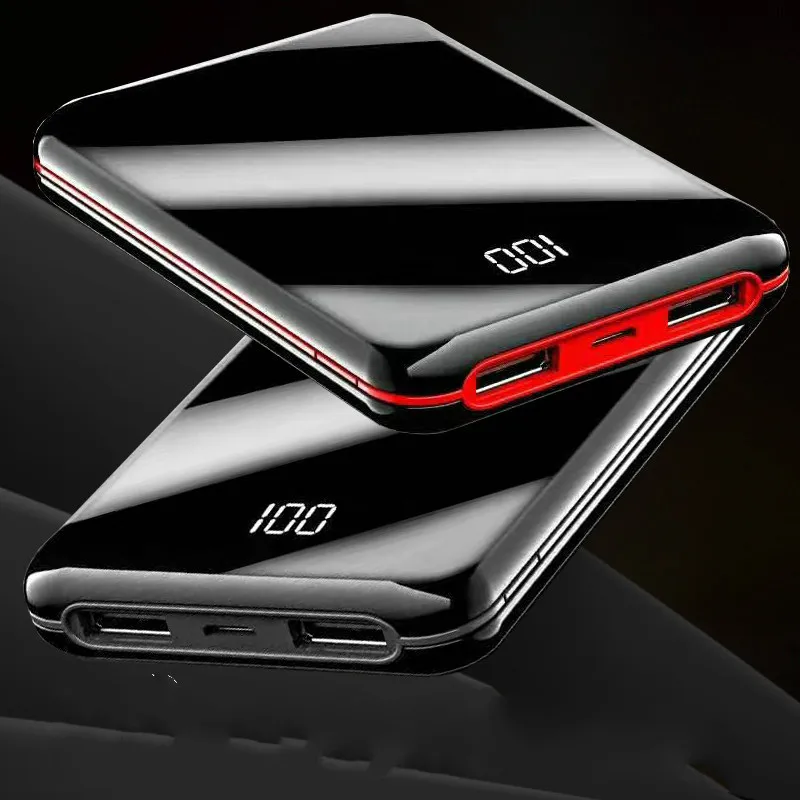 Power Bank 12000mAh Dual USB Мобильная Внешняя батарея Быстрая зарядка для Mi портативное