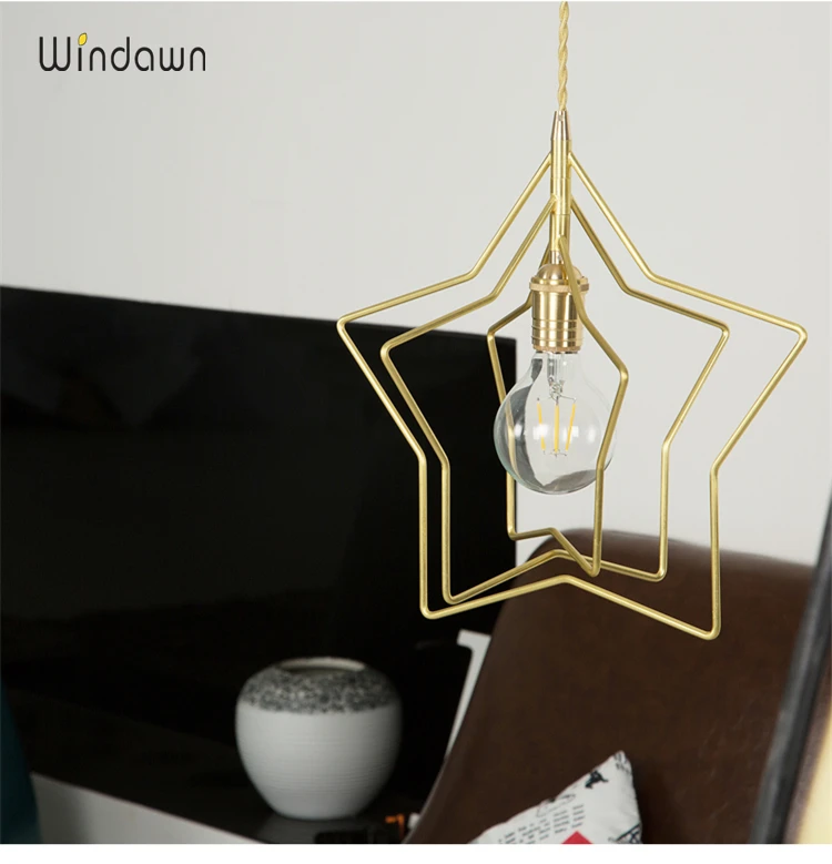 Windawn скандинавские современные подвесные светильники классические латунные
