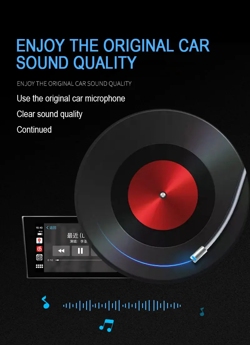 Carlinkit Carplay A3, беспроводной адаптер для Apple Carplay, Android, Автомобильный ключ для Iphone, автомобильный, wifi, Bluetooth, MIMI, зеркальная связь