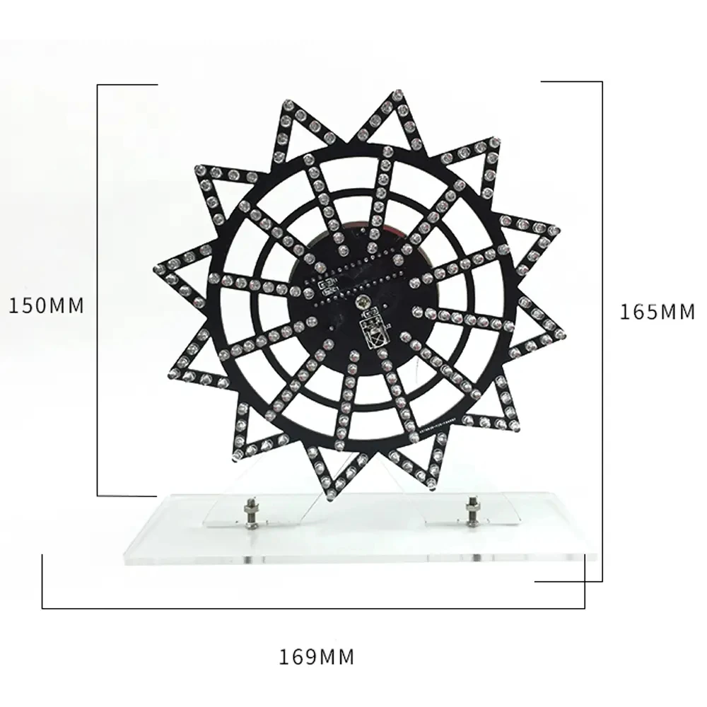 Colorful and cool animation LED electric rotating ferris wheel diy kit electronic components welding production parts | Электроника