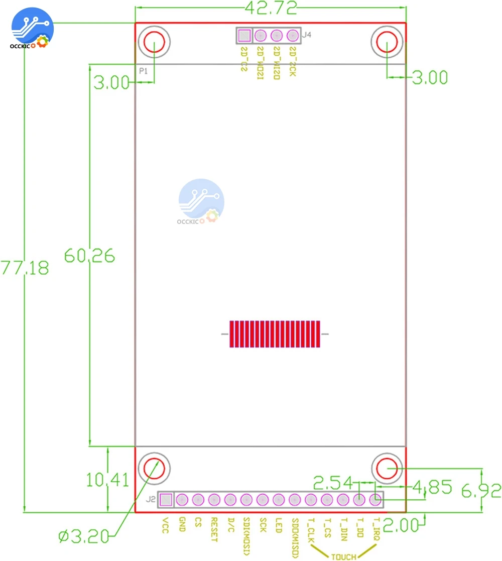 240x320 2," SPI серийный TFT ЖК-модуль дисплей экран с сенсорной панелью Драйвер IC ILI9341 SPI интерфейс порт