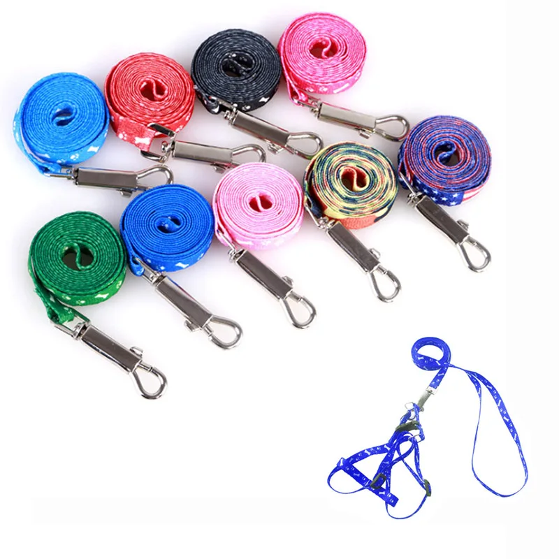 Нейлоновый Поводок для собак и кошек 10 цветов набор поводков маленьких средних