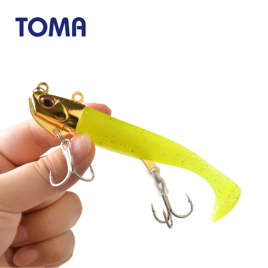 TOMA, новинка, черная блесна, джиг, приманка для рыбалки, мягкая, щука, приманка, 14 г, 21 г, 2 крючка, бас, рыбалка на сельдь, Мягкая приманка, лодка, код, морская приманка