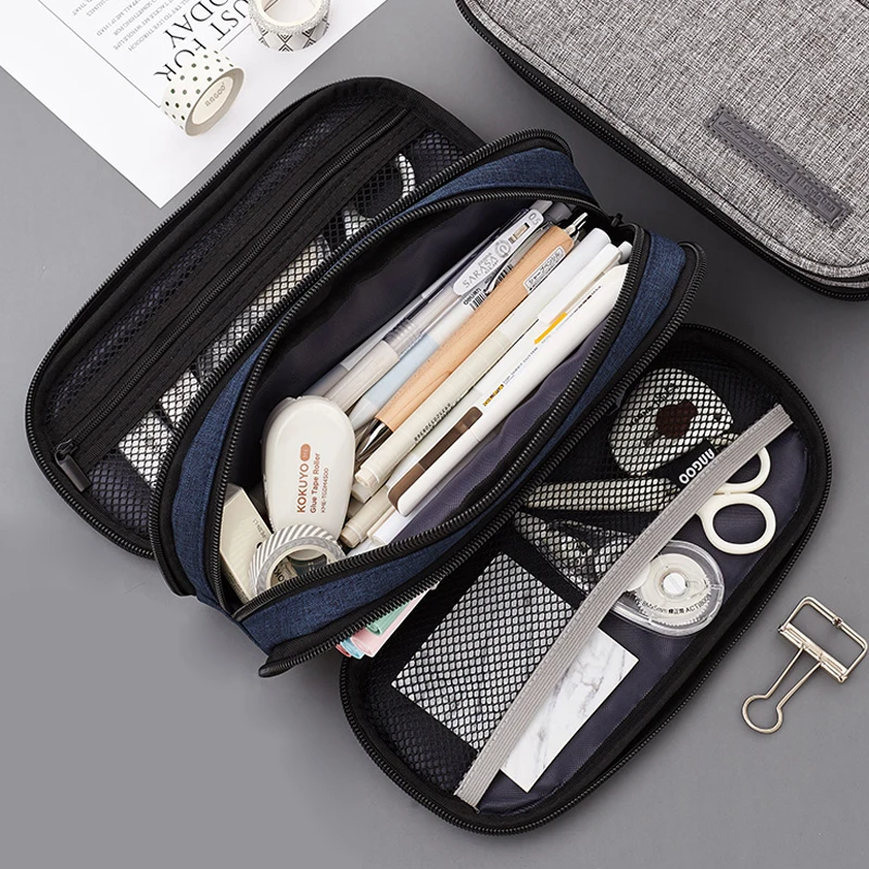 

Cute Pencil Case Canvas Big Pencil Bag Portable Handbag Multifunction School Pencil Box Kids Pencilcase Kawaii Estuche Escolar