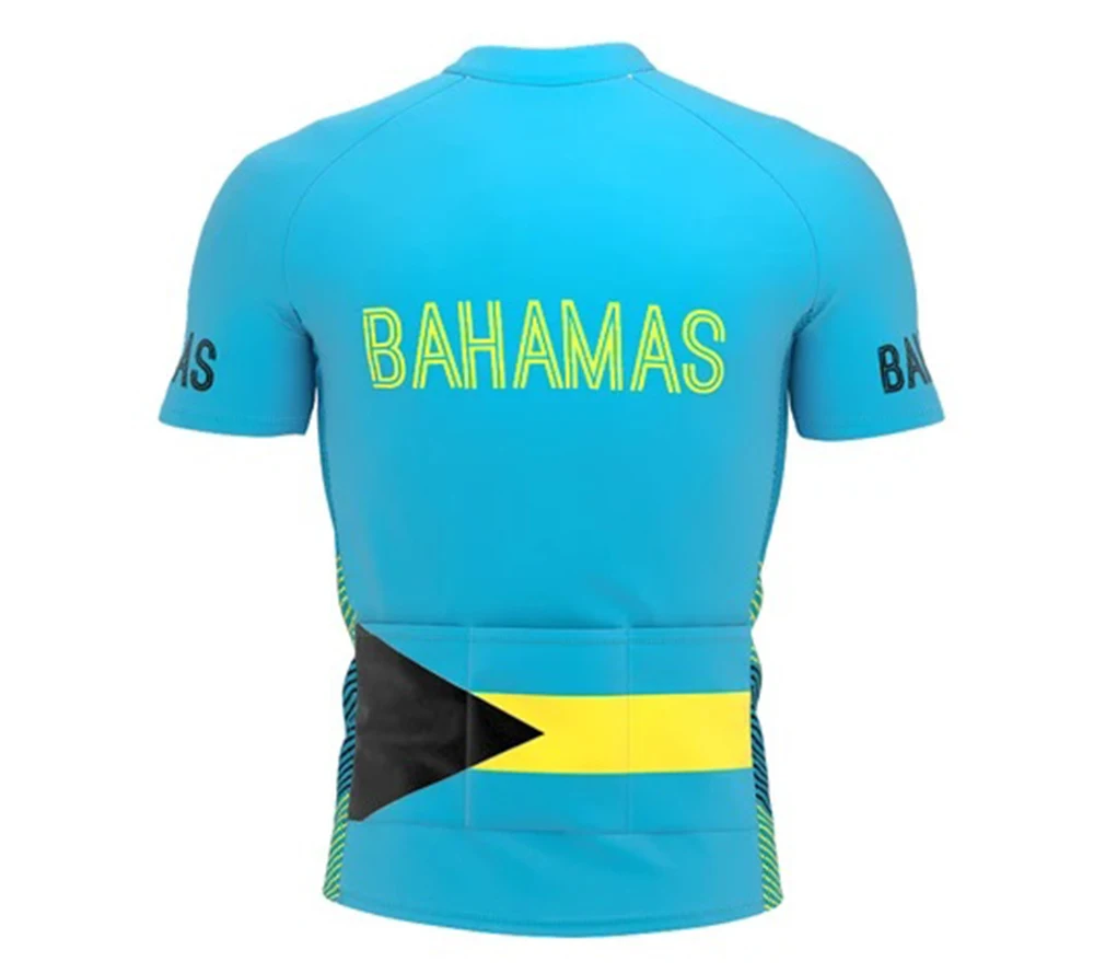 

2020 Bahamas Men's classic cycling team short sleeved bike Road Mountain Race Clothing Maillot ciclismo outdoor bike jersey