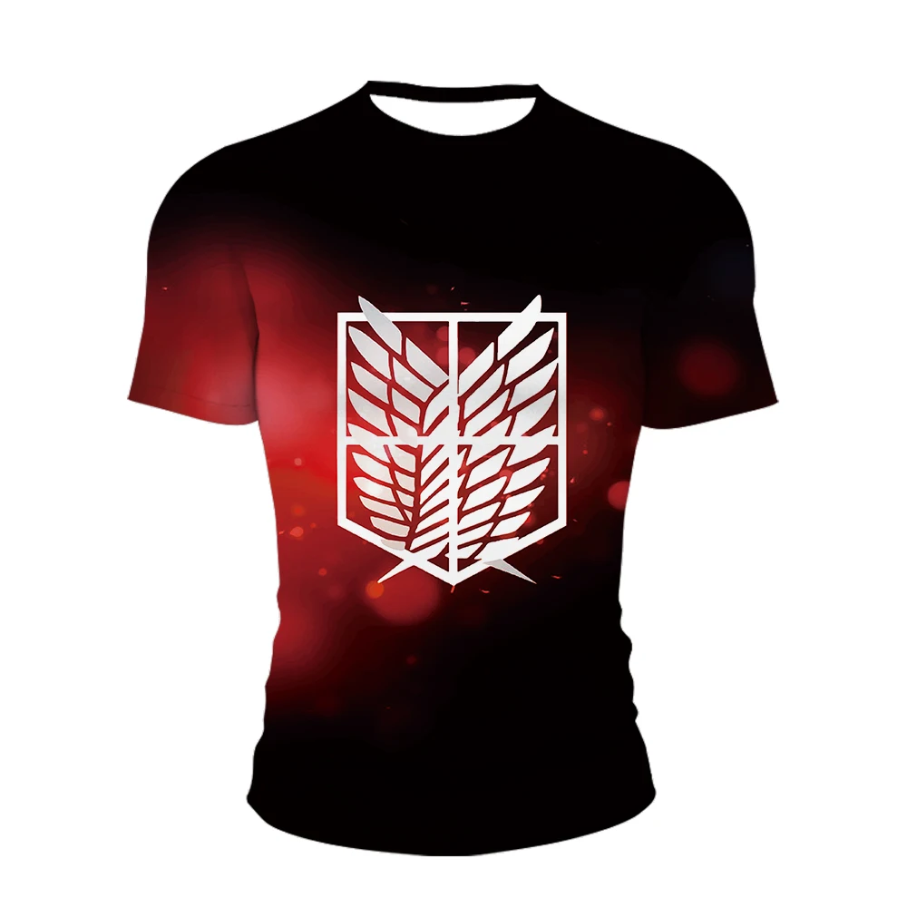 

3D T-Shirt Attack On Titan Team Cothing Men Women Children Short Sleeve Cool Tees Fashion Casual Summer Boy Girl Kids Streetwear
