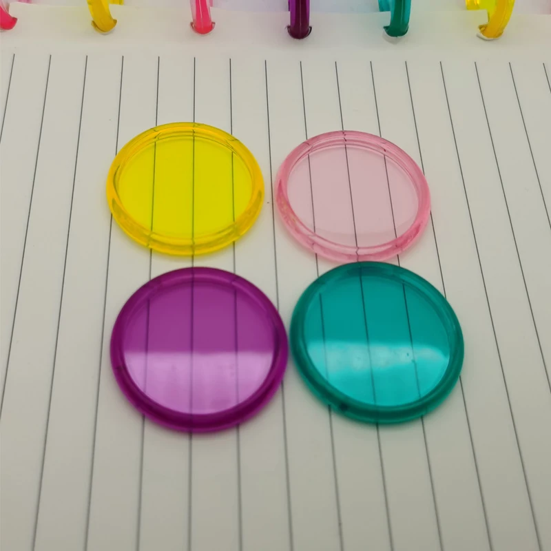 

30PCS 35MM New Plastic Binding Rings Loose-leaf Binding Buckle 360 Degree DIY Notebook Rotating Disc Office Binding Supplie