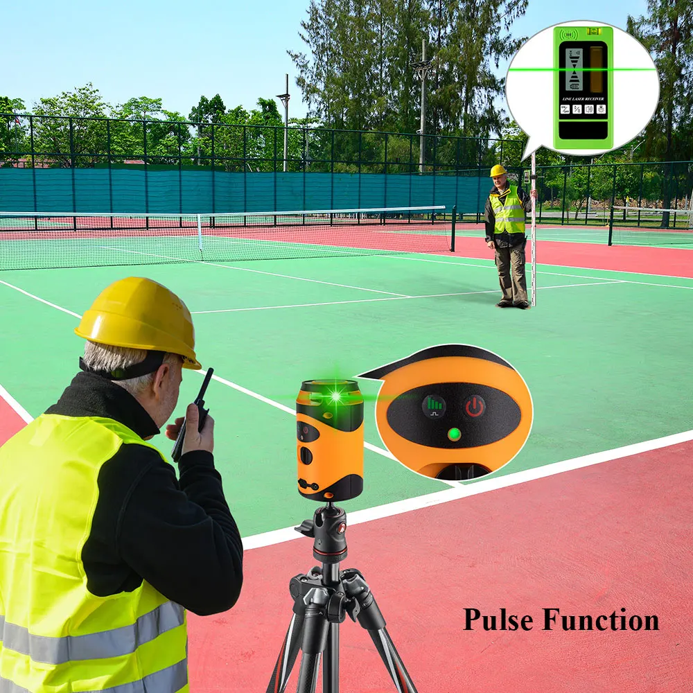 Нивелир лазерный Norm 5/2 линий зеленый лазер с приемником самовыравнивающийся