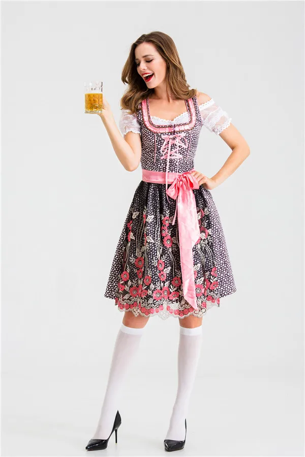 

Halloween costume adult female German Bavarian Oktoberfest costume maid cos costume is suitable for any figure