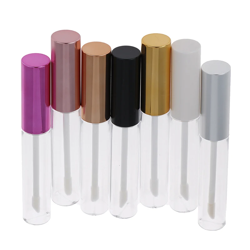 

5pcs/lot Empty Rose Gold Lip Gloss Tube Lipgloss Tube Container Makeup Container Packaging 10ml