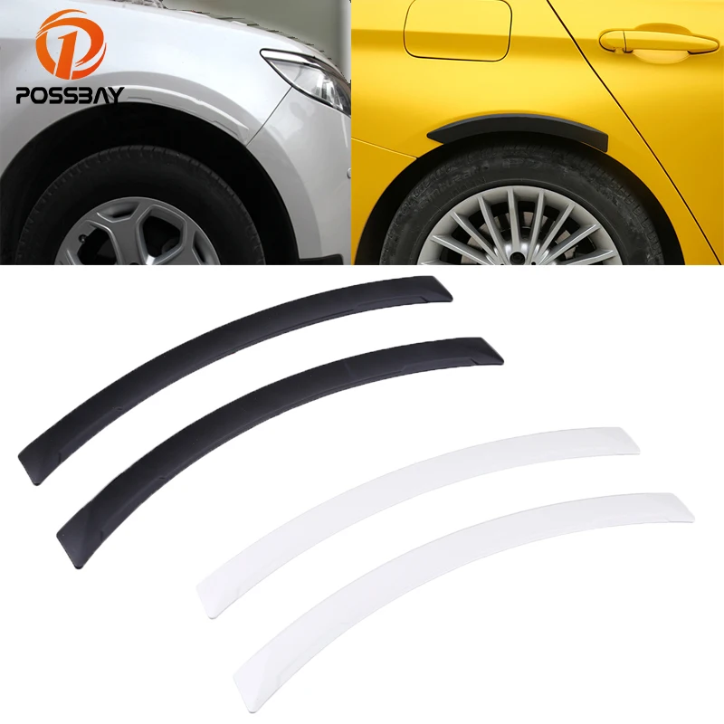 

POSSBAY Universal Car Anti-scratch Eyebrow Protector Sticker Auto Rubber Strip Mouldings for Jeep Ford Honda Hyundai Mud Guards
