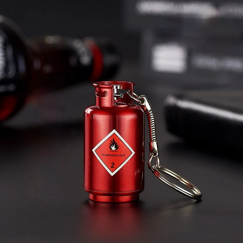

Many Times Match Lighter Creative Gas Tank Match Fire Extinguisher Match Keychain Lighter Gadgets for Men Smoking Accessories