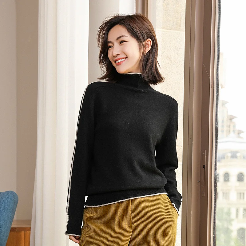 Высокие Мягкие и лучшее качество Для женщин свитер 100% из чистого кашемира