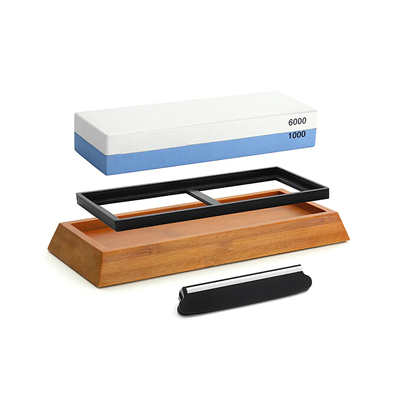 

Knife Sharpener Stone Dual Side Whetstone Professional Kitchen Sharpening Grinder Oilstone 400 1000 6000# Honing Set