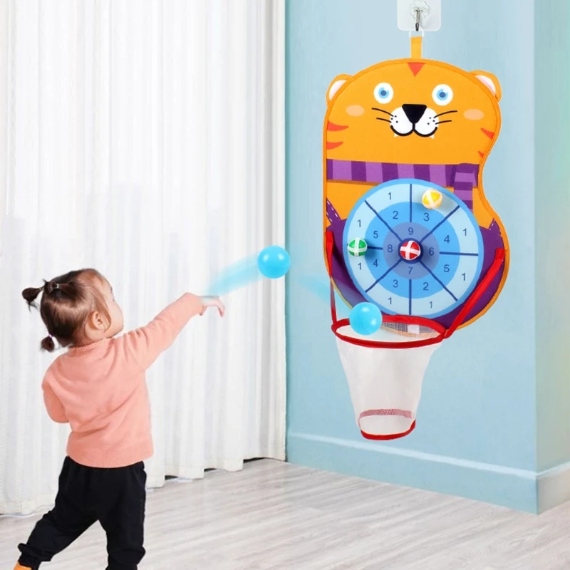 

New Dart Board Throwing Toy Set with Hook 3 Sticky Balls Children Sport Toy for Activity Center Birthday Gift Party Game Set