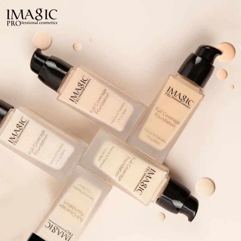 IMAGIC Foundation Cream Moisturizing Waterproof Oil Control Concealer Whitening Brightening Liquid | Красота и здоровье
