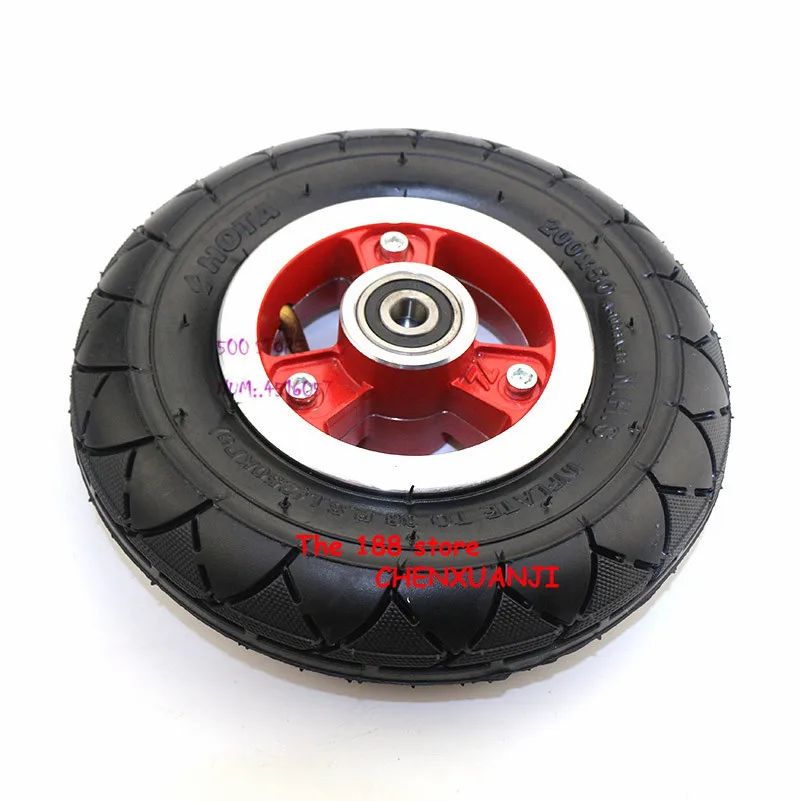 

200x50 high quality Tyre With Wheel Hub 8" Scooter Electric Scooter Aluminium Alloy Wheel Pneumatic tires inner tube