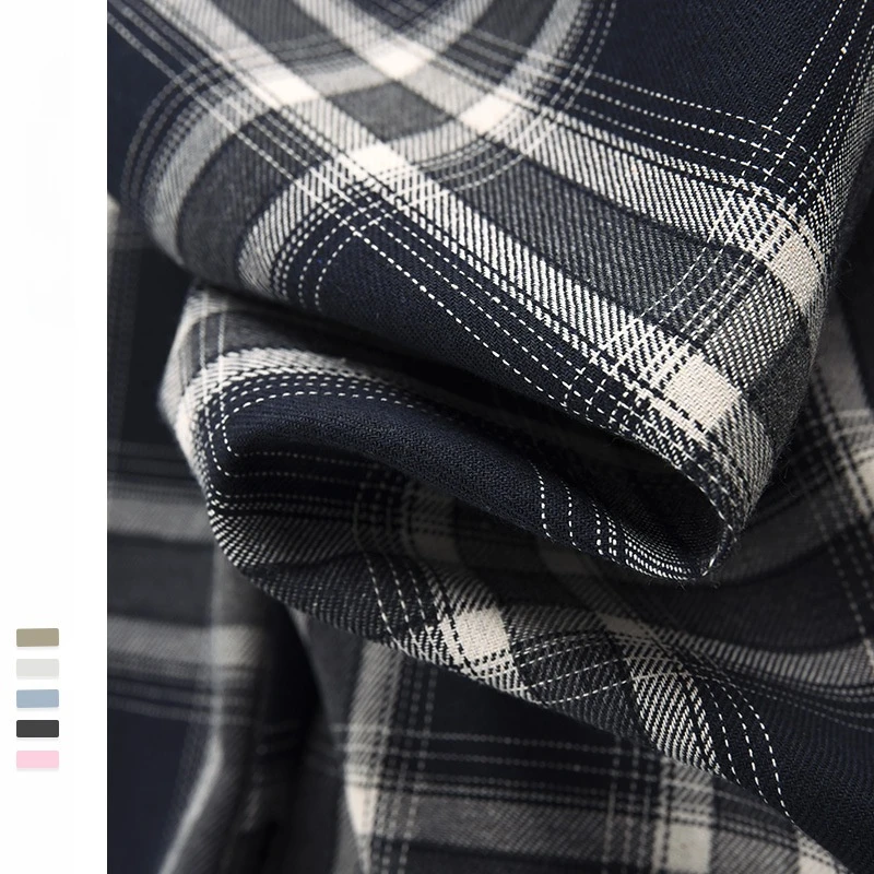 

2021 new pajamas women's spring autumn knitted cotton cardigan long-sleeved plaid pants home service suit women can wear outside