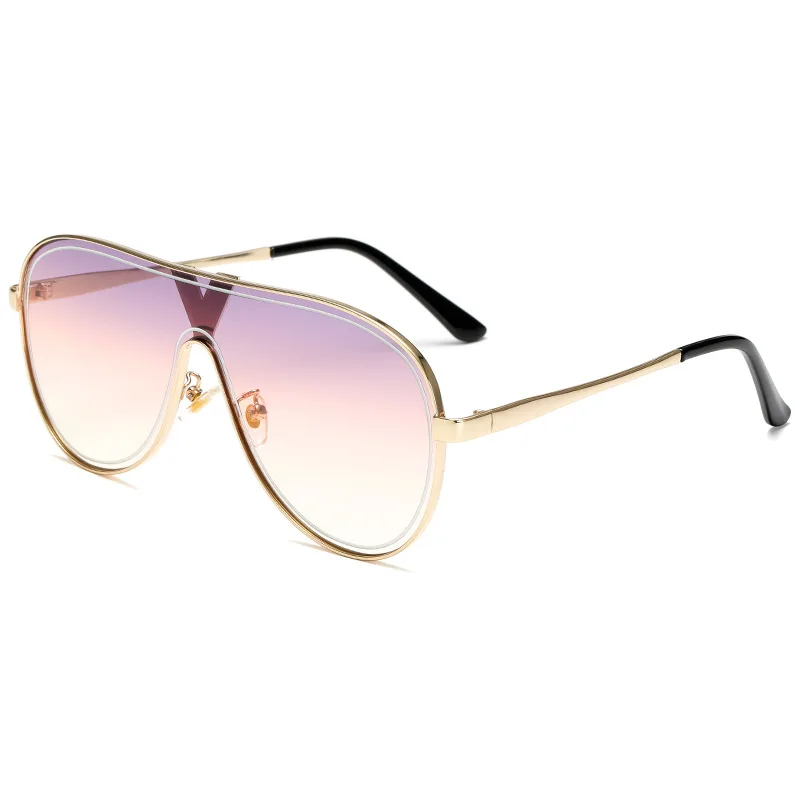 Солнцезащитные очки с соединенными линзами для мужчин и женщин стильные