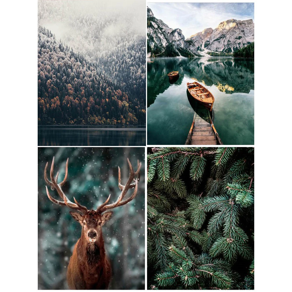 

Картина 5d "сделай сам" Kamy Yi, квадратные Стразы ручной работы, вышивка крестом, лес, олененок, украшение для дома, подарок