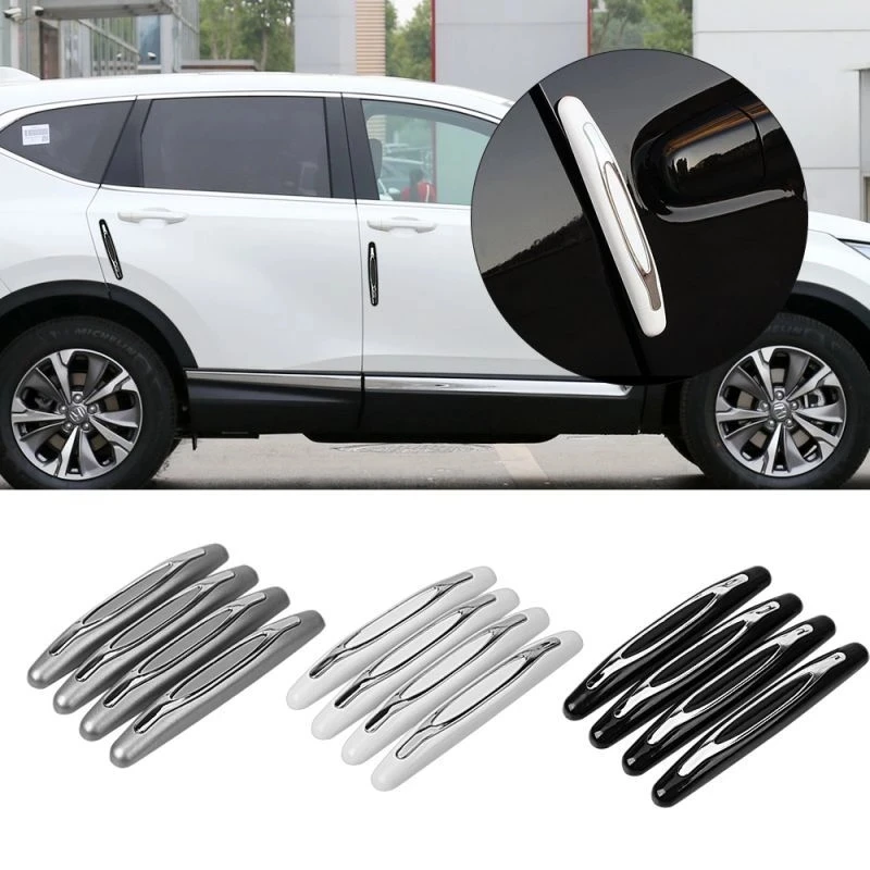

4Pcs Car Door Protector Guard Strip Anti-Collision Scratch Protector Car Rubber Bumper Stickers Auto Door Protection Decoration