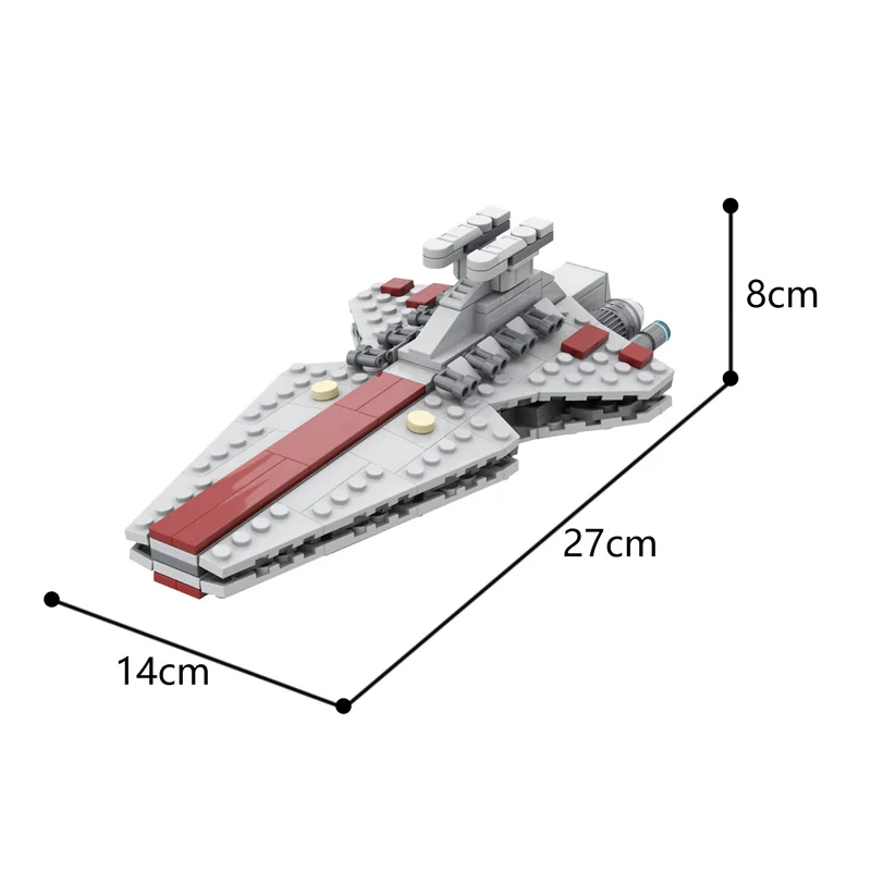 

MOC high-tech Wars Republic Venator Bundle DIY Model Building Blocks Bricks Assembly Toys For Kids Gift 289pcs