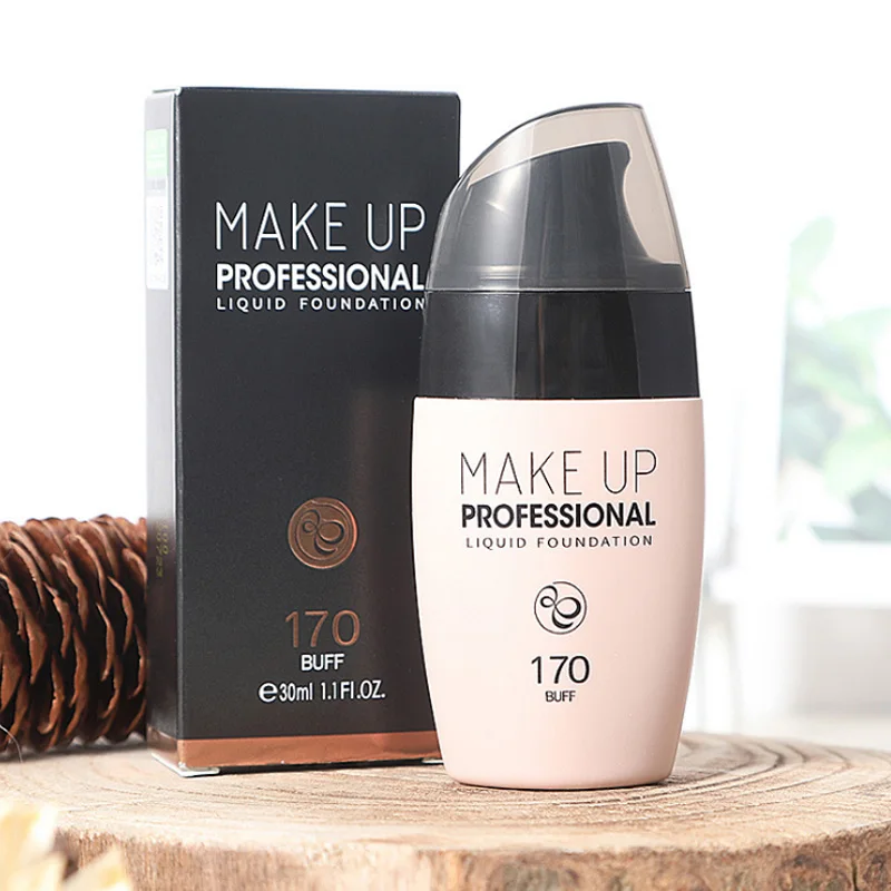 Professional Full Coverage Liquid Foundation Face Base Makeup Natural Color Concealer Whitening Lasting Primer | Красота и здоровье