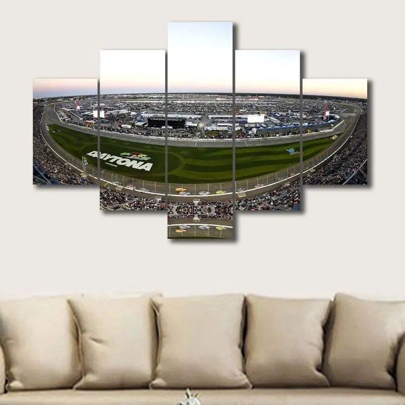 

No Framed Canvas 5Pcs Track of Race F1 Motor Speedway Wall Art Posters Pictures Home Decor Multi 13 For Living Room Paintings