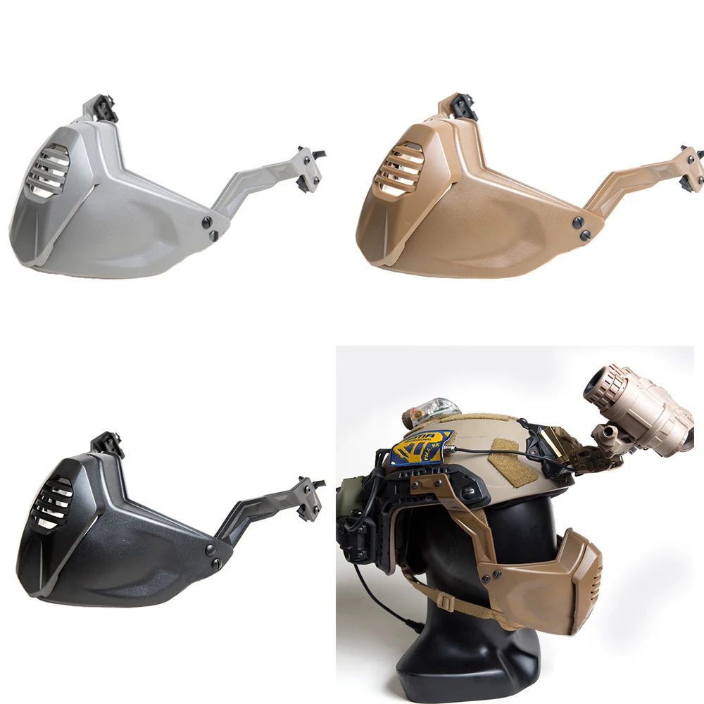 Горячая FMA Половина маска тюленя для тактического шлема Аксессуары Открытый