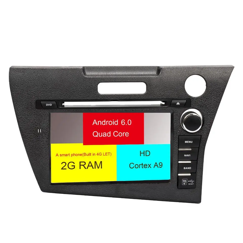Для Honda CRZ dvd gps Автомагнитола автомобиля multimidia Авторадио 2016-2019 поддержка 4G Bluetooth