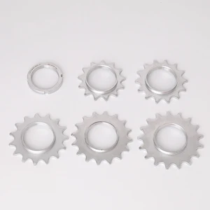 Звездочки для велосипедных колес с фиксированной передачей, 13T14T15T16T17T18T, одна скорость, цепь и стопорное кольцо для фиксированной дорожки, велосипедные аксессуары