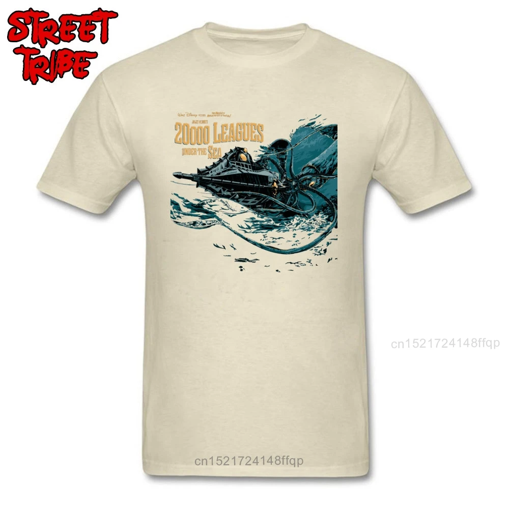

Custom Europe T-shirts Summer Man Tshirt 20000 Leagues Under Sea Tops & Tees 100% Cotton Mens Monster T Shirt Vintage 90s