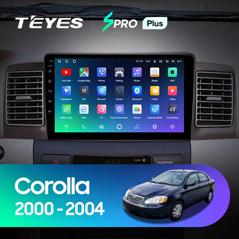 TEYES SPRO Plus Штатная магнитола For Тойота Королла 130 120 Toyota Corolla E130 E120 2000 - 2004 Android 10 до 4 +