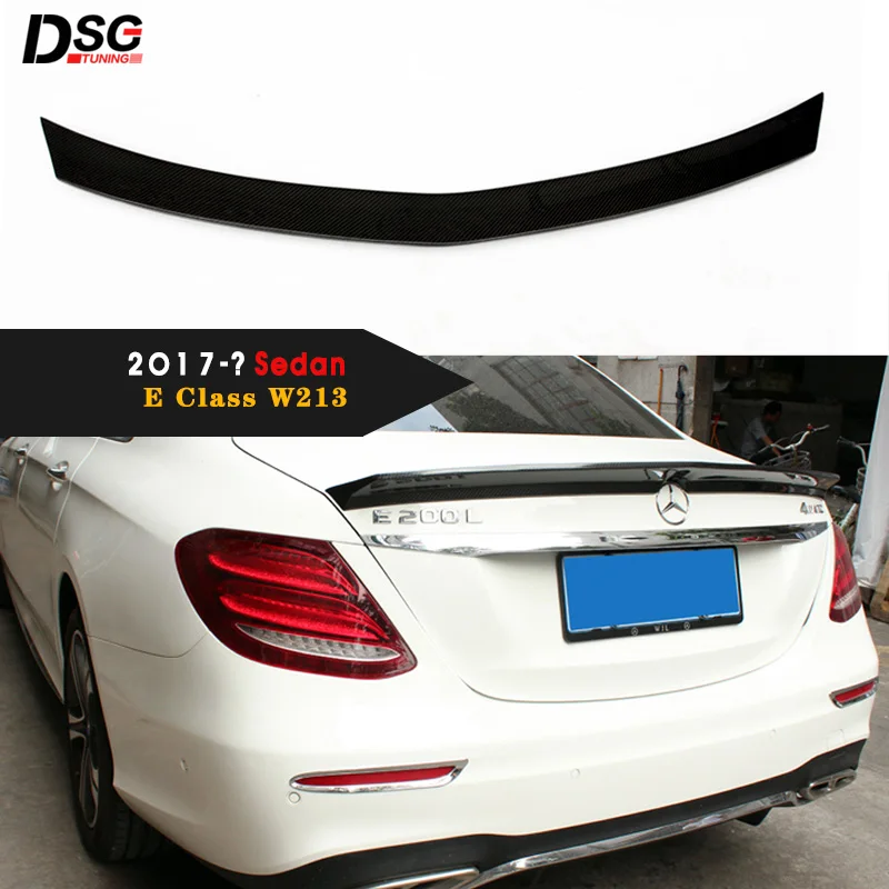 Спойлер для Mercedes E Class W213 4-дверный седан E200 E220 E250 E300 задний спойлер из углеродного