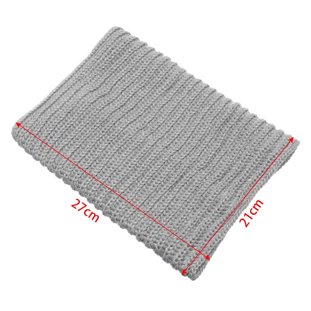 Новинка зимы Теплые шарфы для маленьких девочек Модный вязаный шарф с воротником