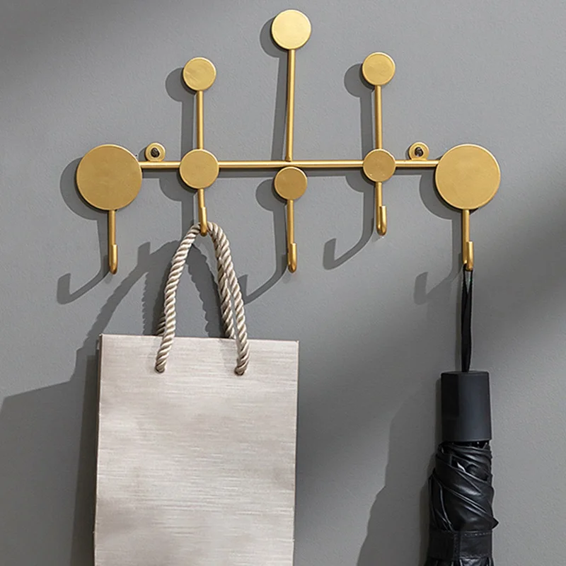 

Hanging Hook Punch Free Door Hanger Hats Bags Holder Tie Scarf Key Hook Iron Wall Hanger Clothes Coats Rack Towel