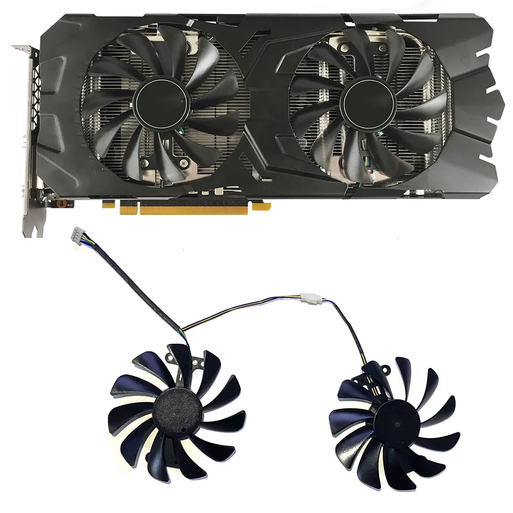 

NEW 95MM GPU FAN For Zotac GeForce GTX 1070 1080 AMP GTX1070 GTX1080 Graphics Card Cooling Fans GFM10012H12SPA 4PIN Cooler Fan