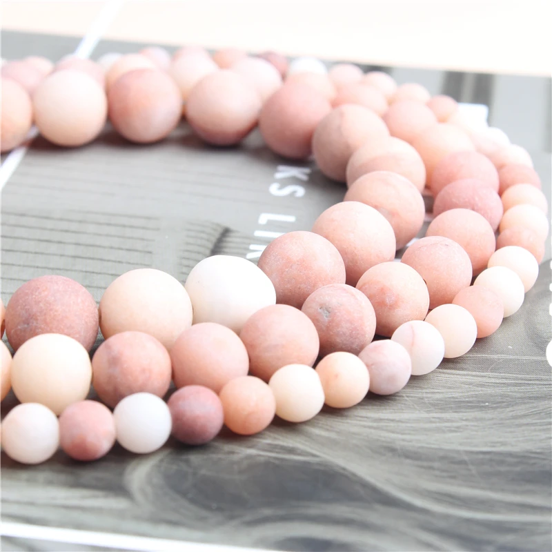 Linxiang натуральные ювелирные изделия розовые бриллианты бусины россыпью 4/6/8/10 мм