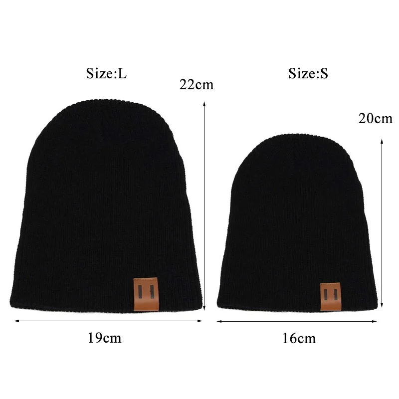 Детская вязаная шапка для мальчиков и девочек осенне-зимняя теплая детская шапки