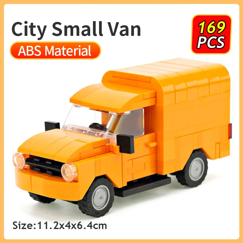 

MOC City Construction Car Simulation Model Building Blocks Small Van Truck Compatible Vehicle Bricks Kids DIY Toys Xmas Gifts