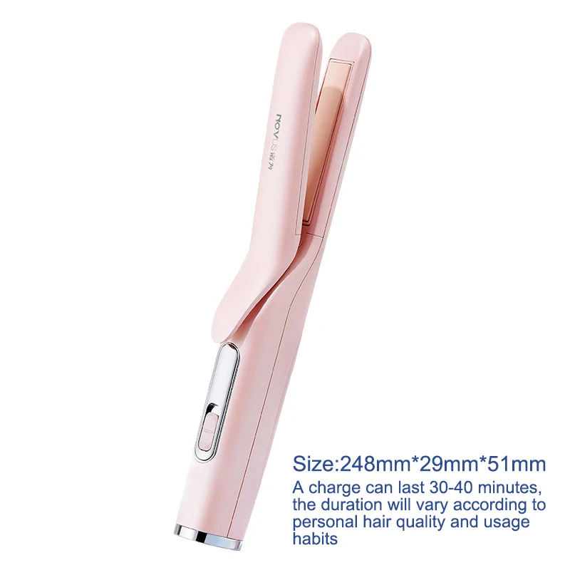 

Wireless USB Charging Hair Straightener 3D Panel Tourmaline Ceramic Straightening Irons Portable Travel Curler 2in1 Curling iron