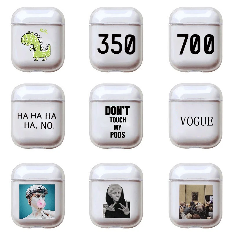 Забавный с живописным узором для AirPods Pro Чехол стильная футболка изображением